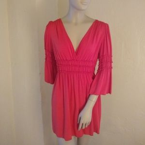 Max Studio Vintage-Inspired Blood Orange Tunic; XS